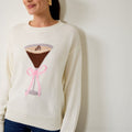 Sueter Hueso con Estampado