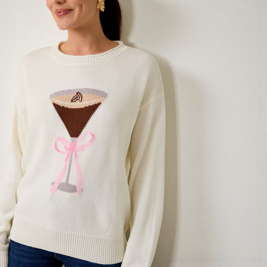 Sueter Hueso con Estampado