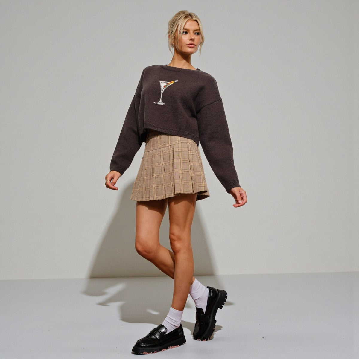 Sueter Gris con Detalle