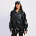 Chamarra Negra Biker