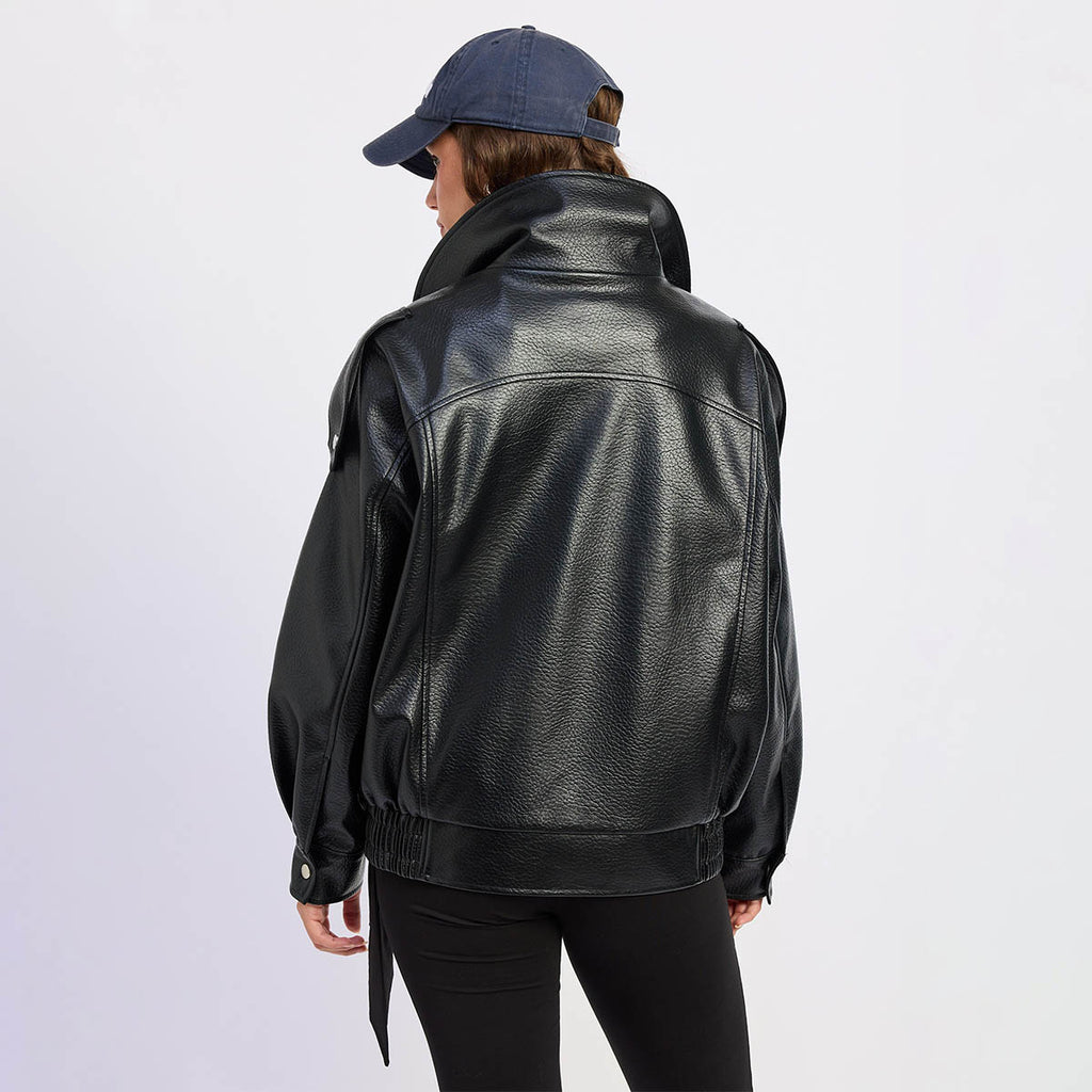Chamarra Negra Biker