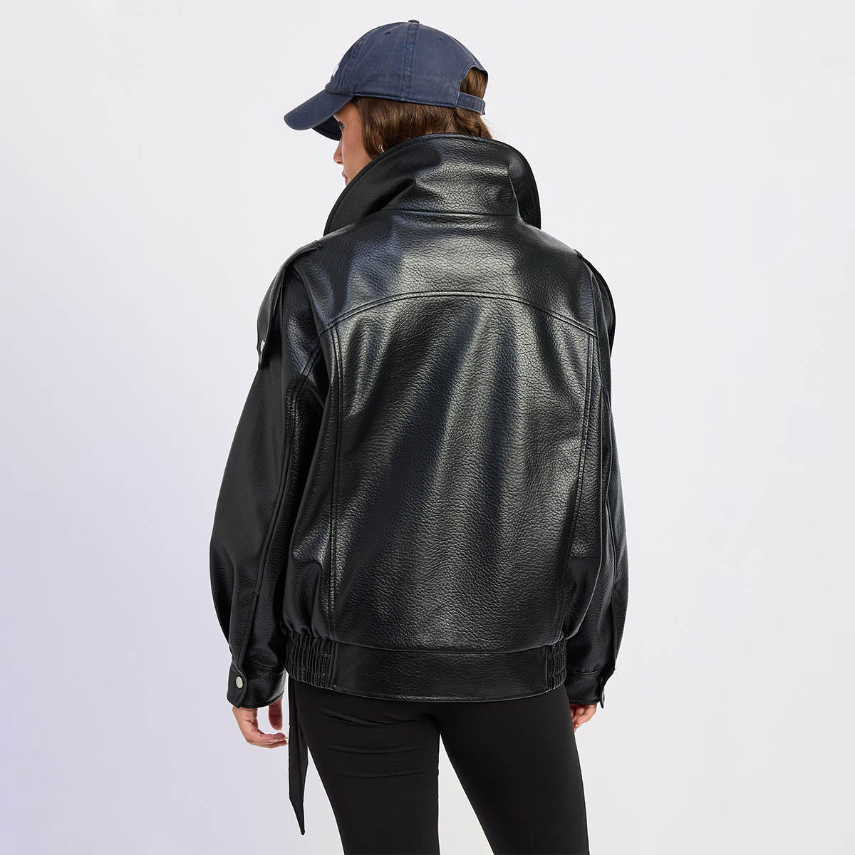 Chamarra Negra Biker