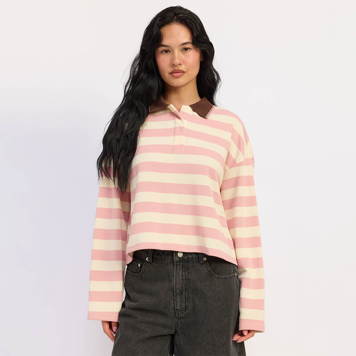 Blusa Rosa de Rayas