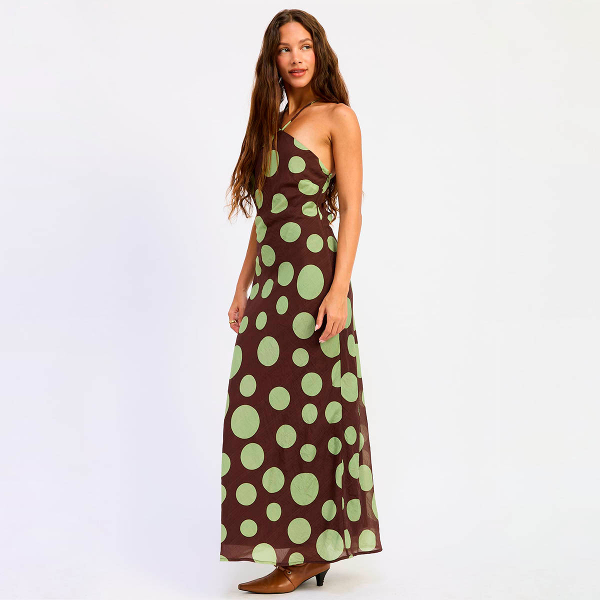 Vestido Cafe con Estampado
