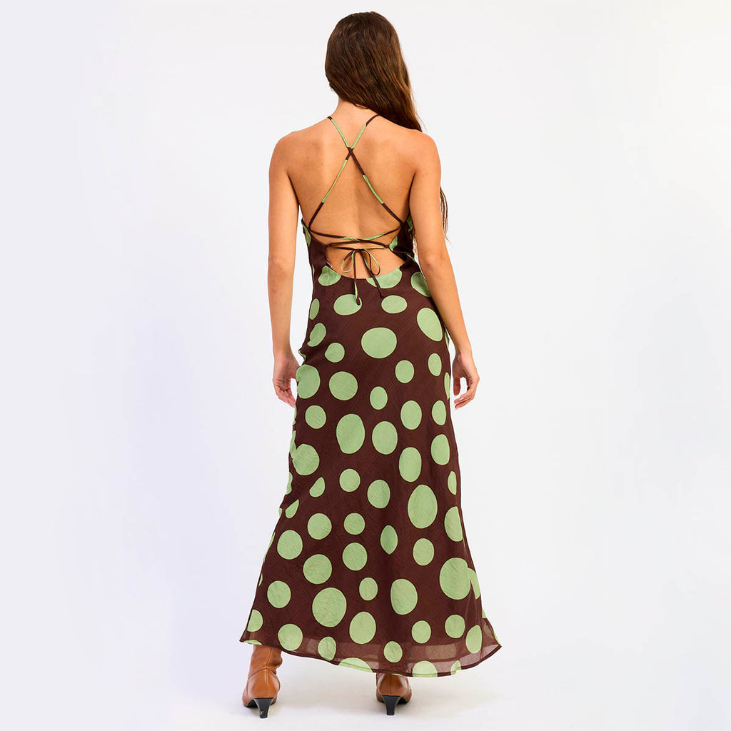 Vestido Cafe con Estampado