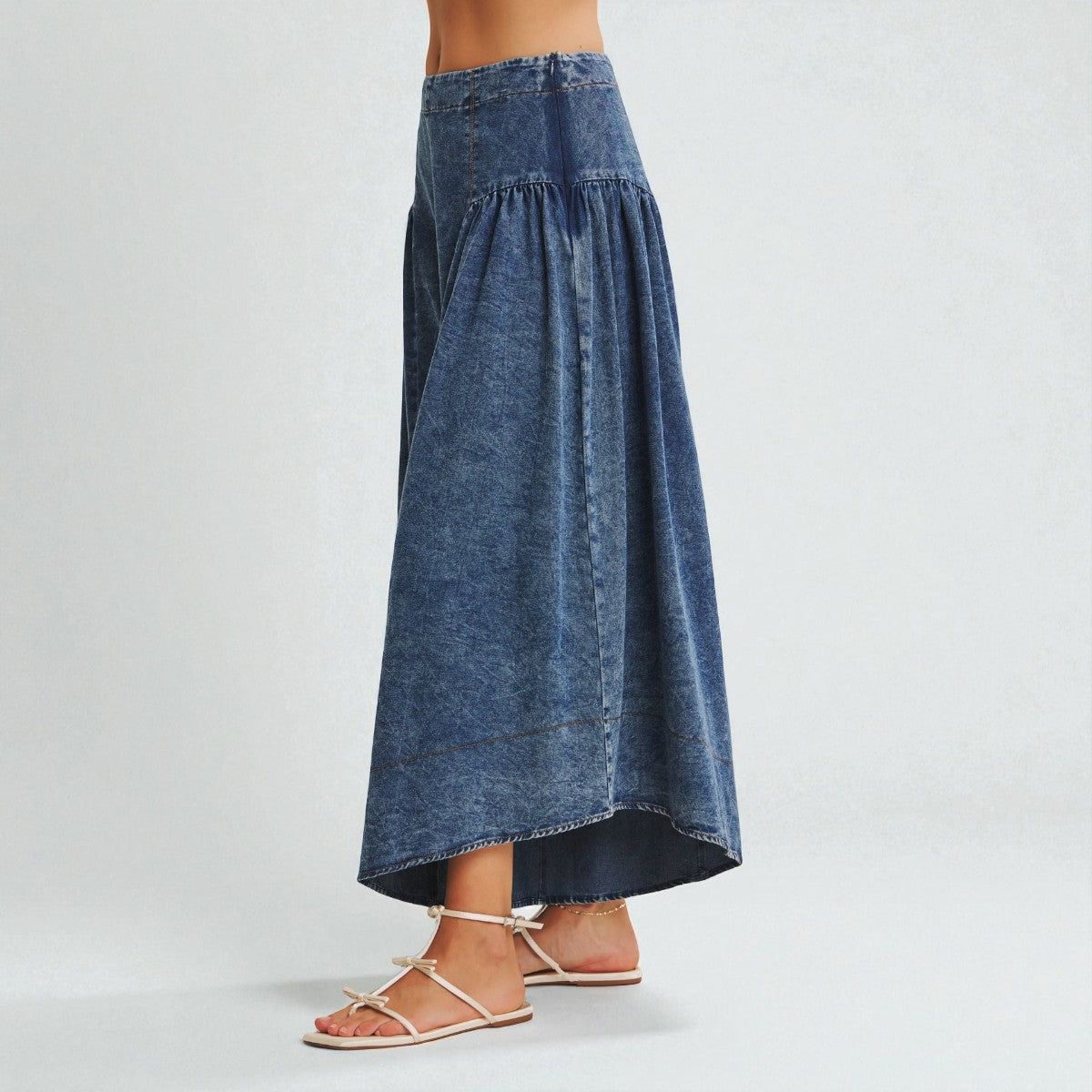 Pantalon Azul Pierna Ancha