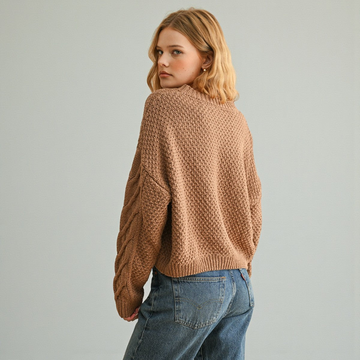 Sueter Brown de Tejido