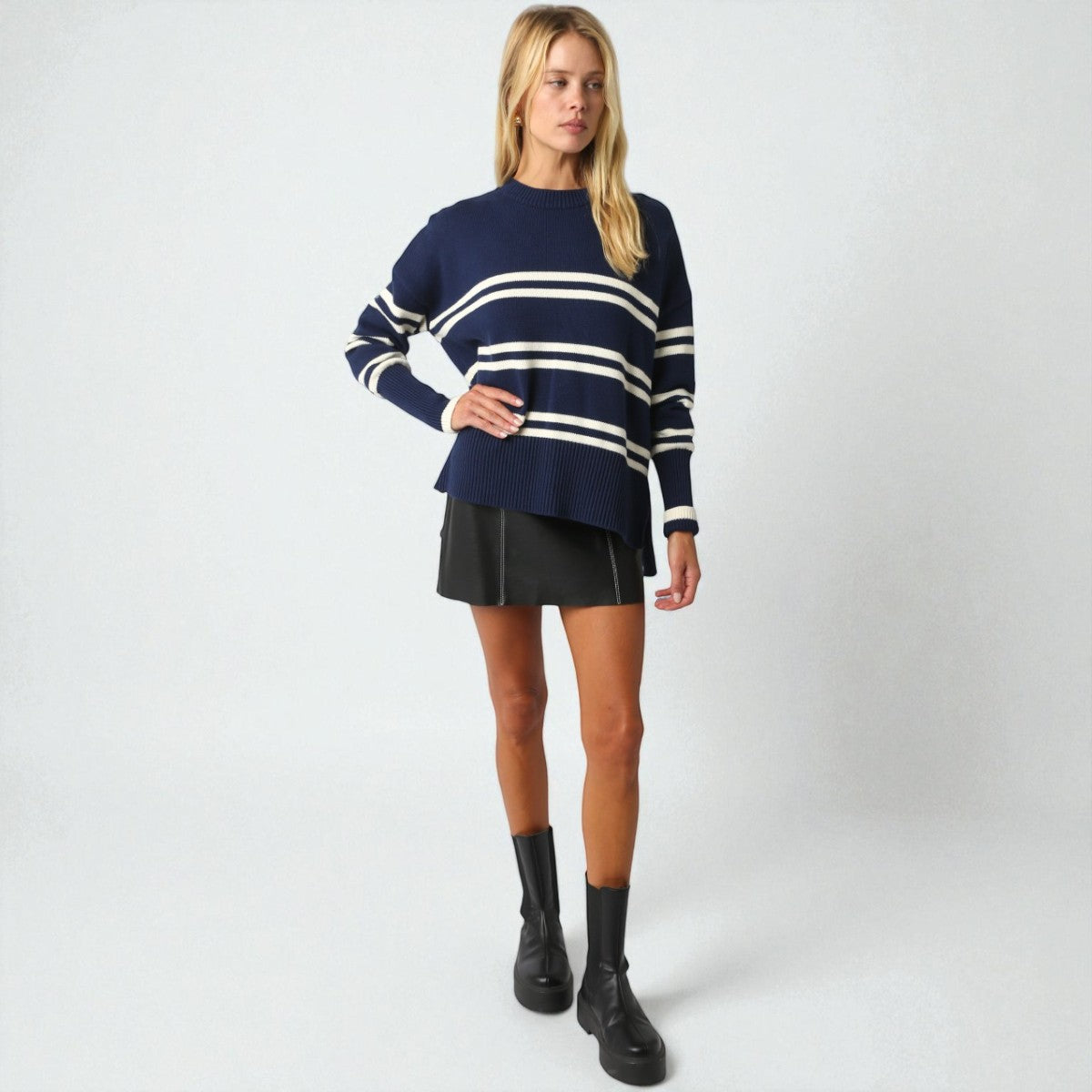 Sueter Azul de Rayas