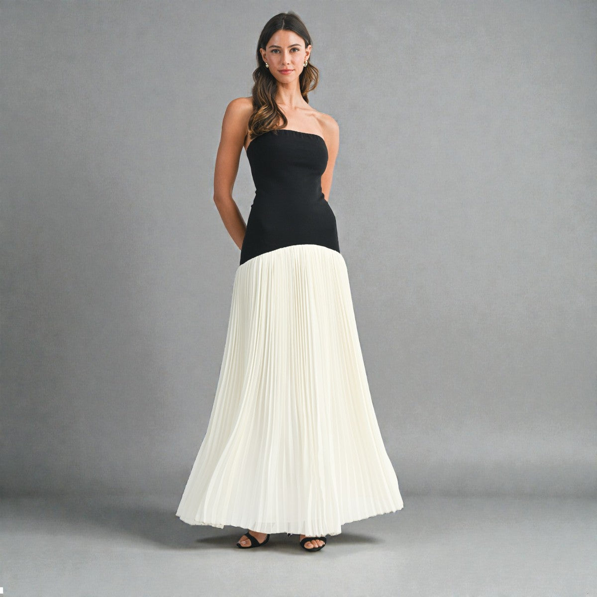 Vestido Negro/Blanco