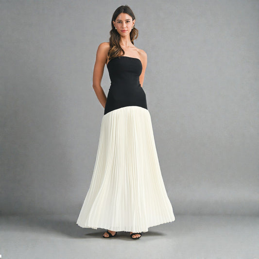 Vestido Negro/Blanco