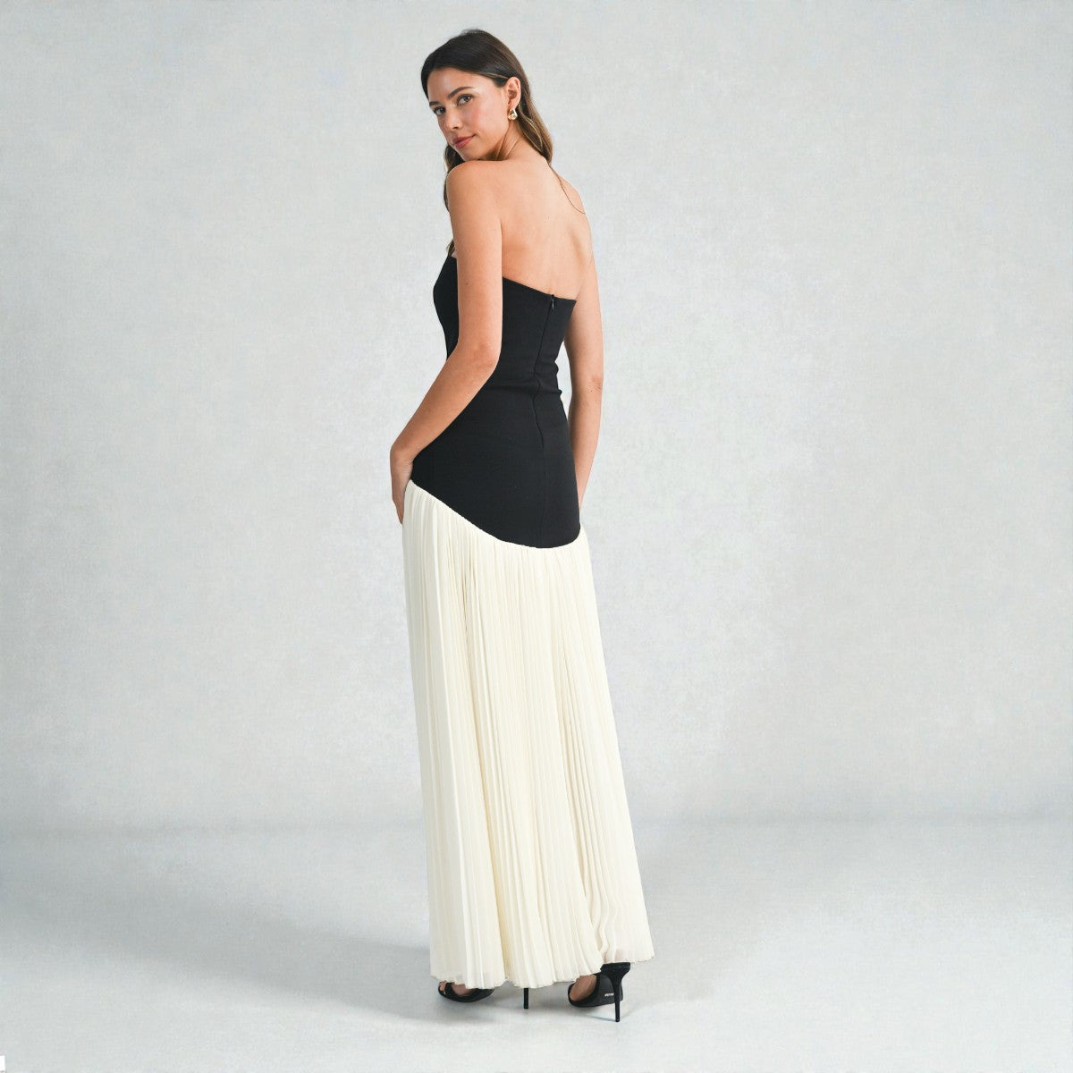 Vestido Negro/Blanco