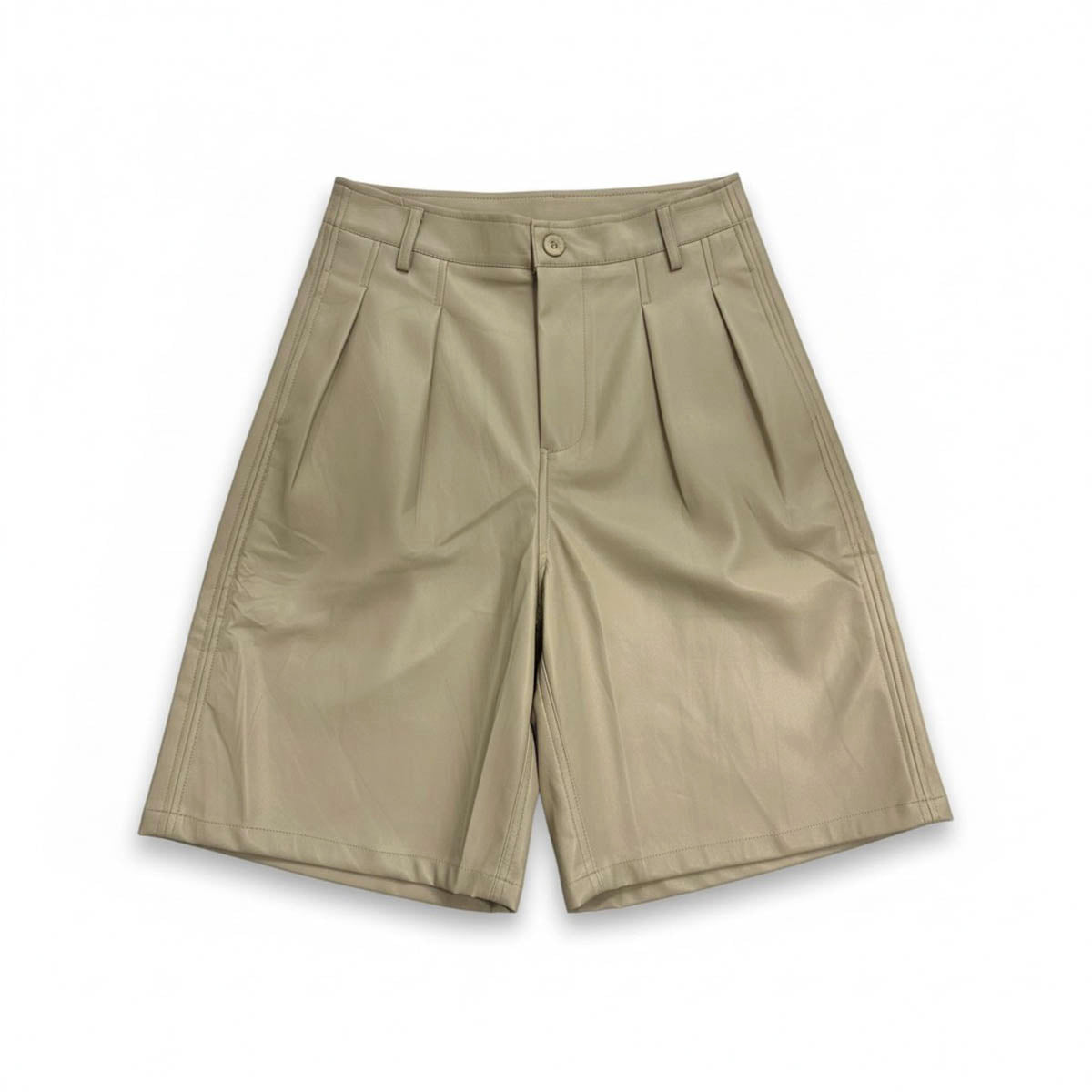 Short Beige Vinipiel