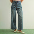Jeans Azul con Detalle