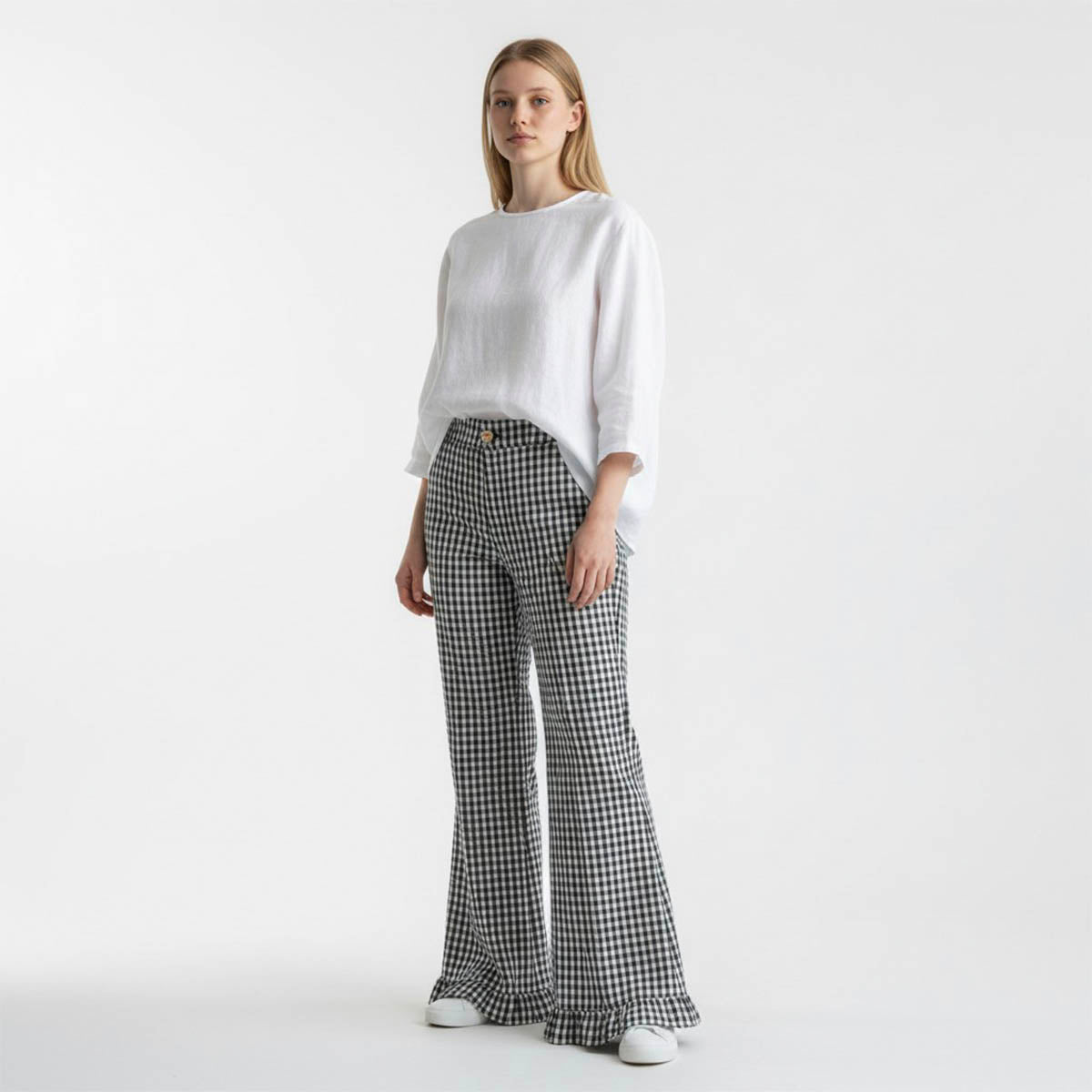 Pantalon Marino con Estampado