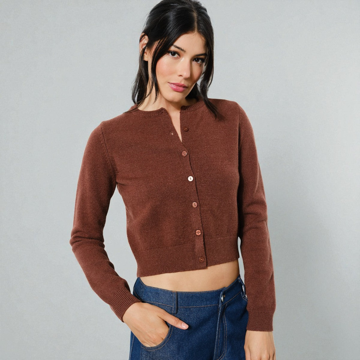 Sueter Cafe con Cierre