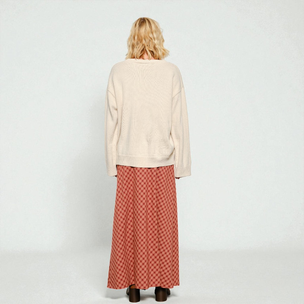 Sueter Beige con Estampado