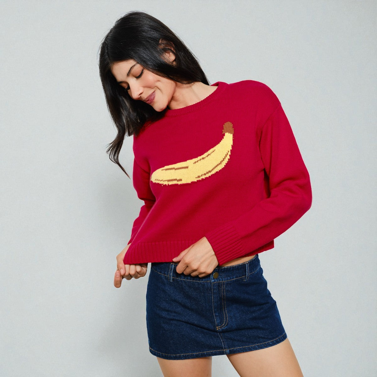 Sueter Rojo con Detalle al Frente