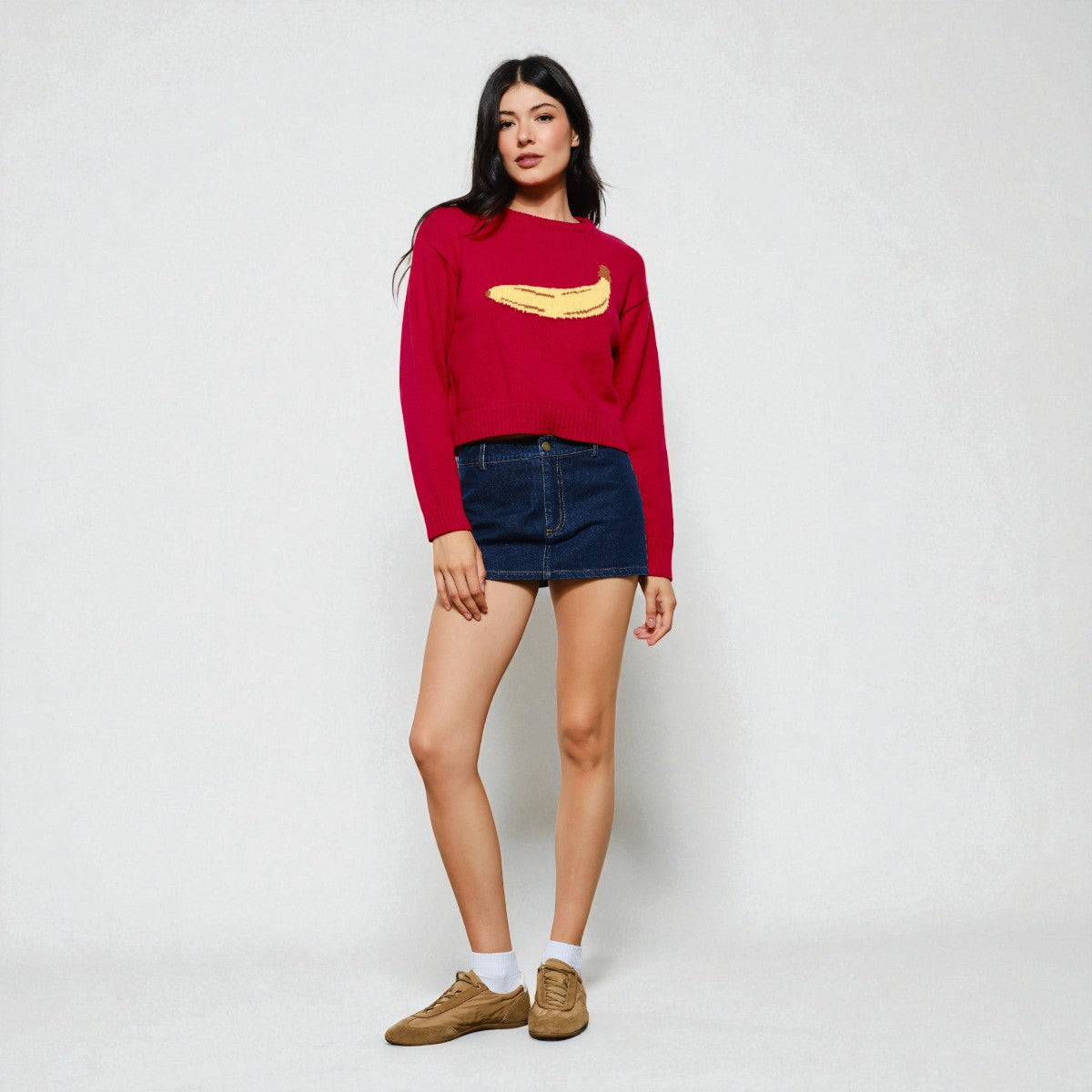 Sueter Rojo con Detalle al Frente