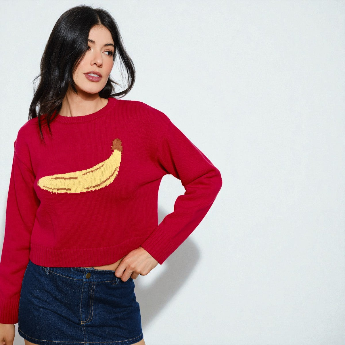 Sueter Rojo con Detalle al Frente