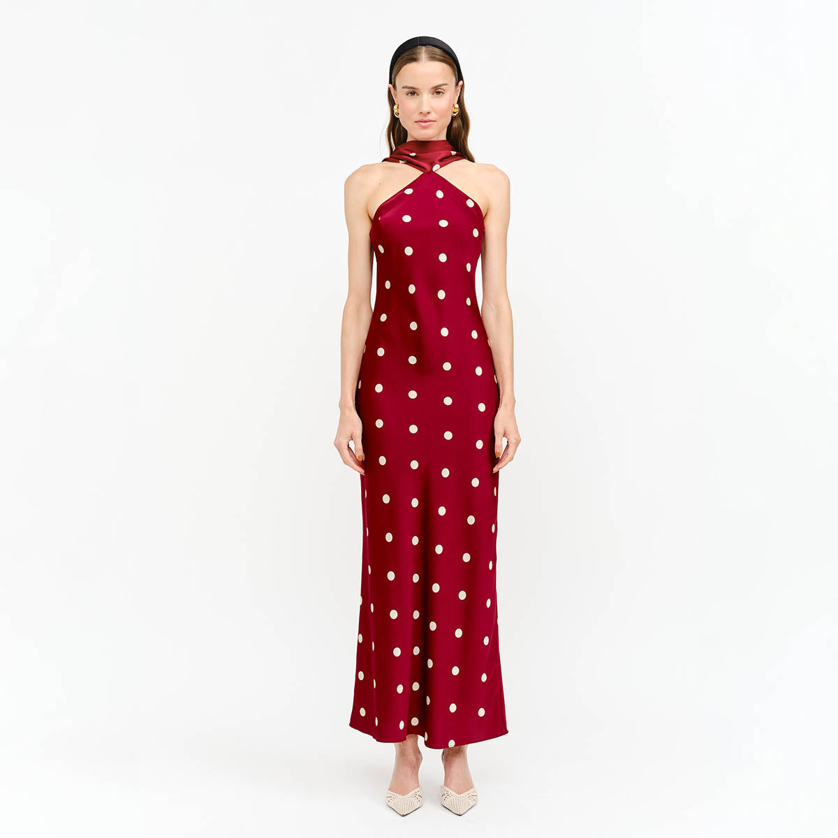 Vestido Vino con Estampado