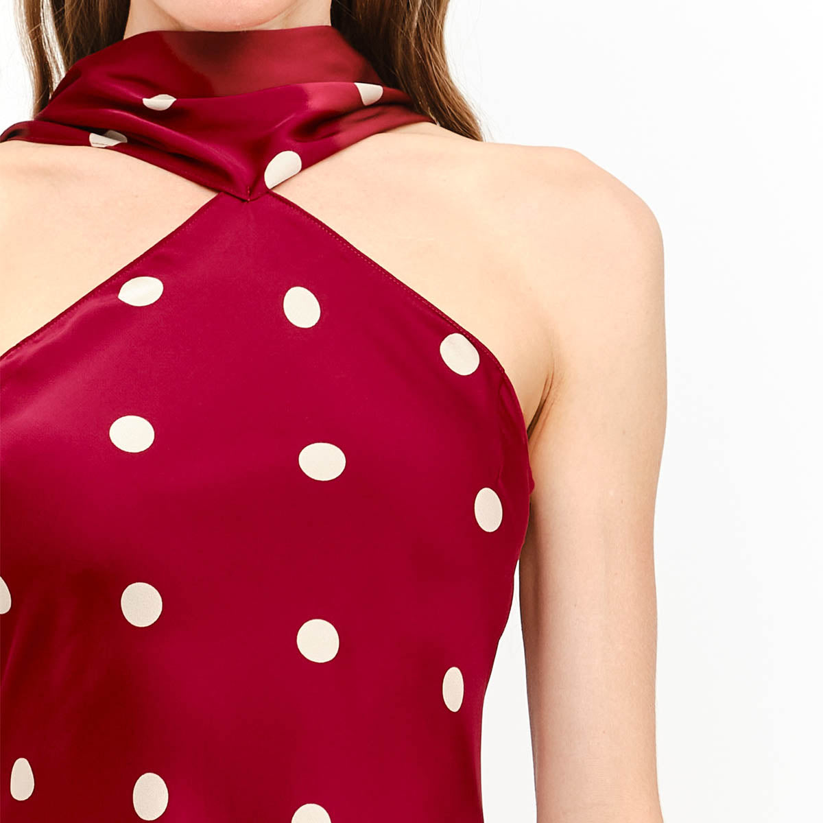 Vestido Vino con Estampado