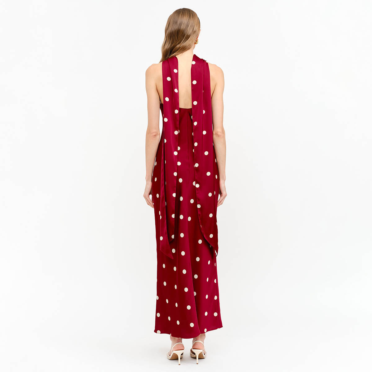 Vestido Vino con Estampado