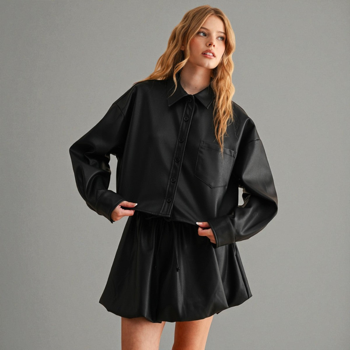 Chamarra Negra Vinipiel