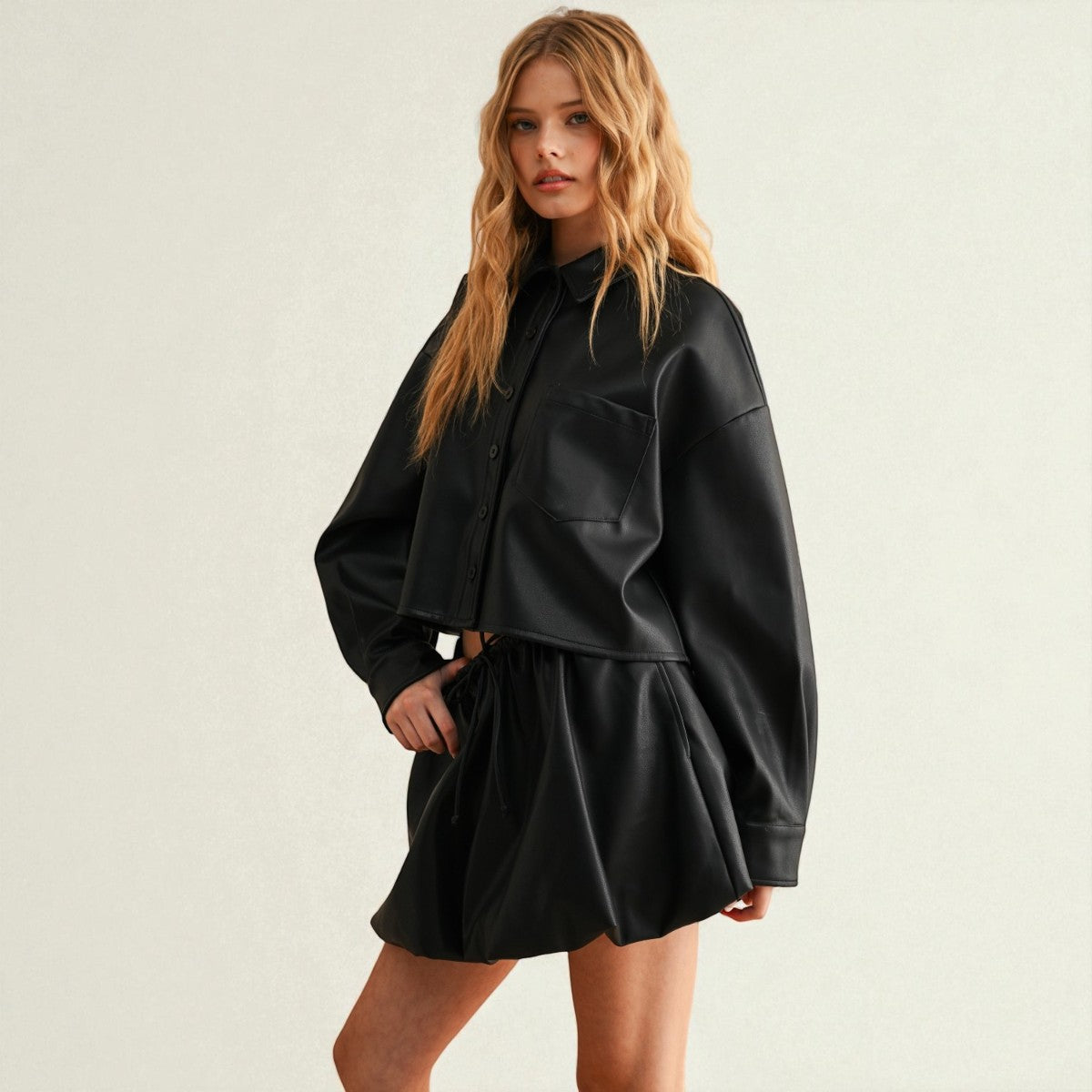 Chamarra Negra Vinipiel