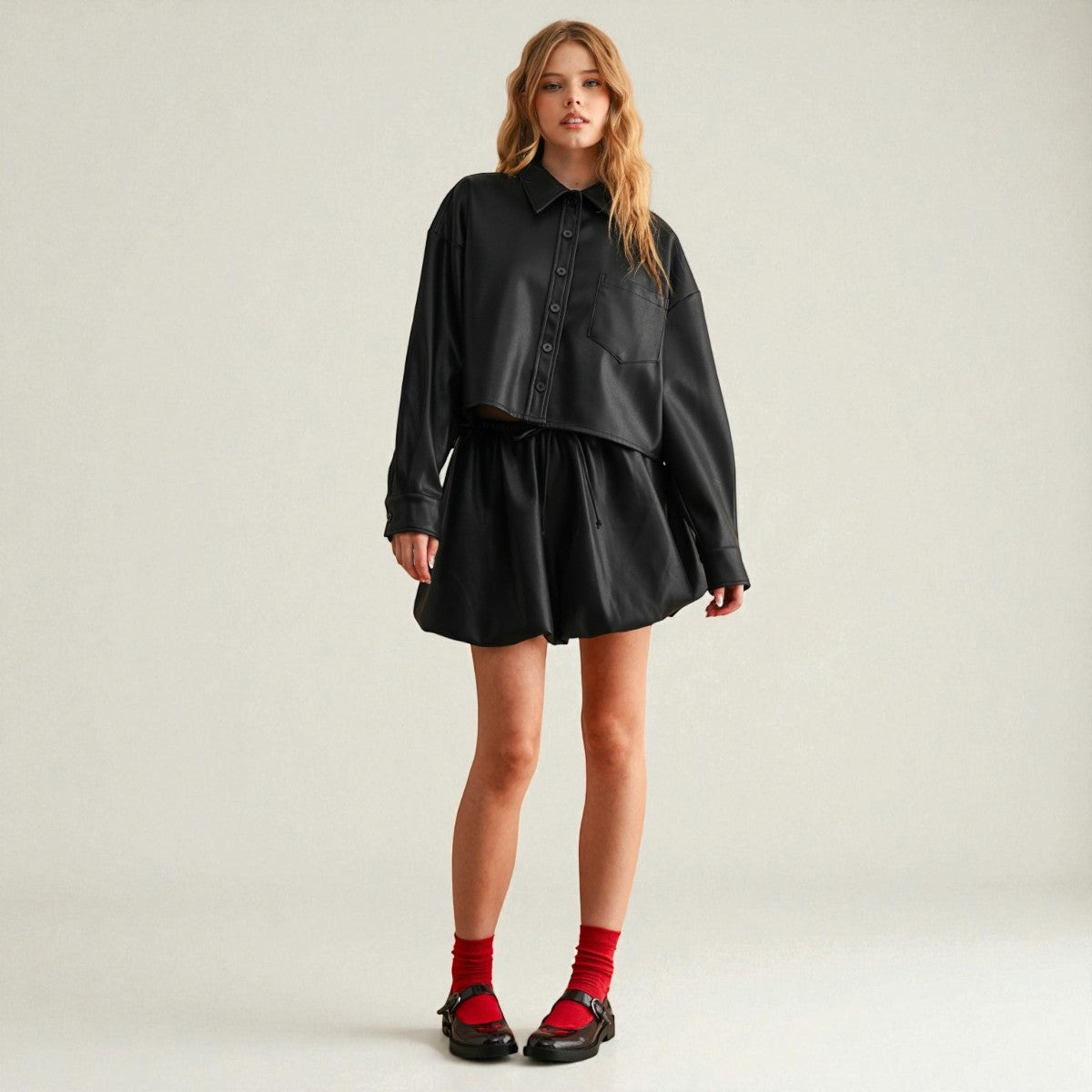 Chamarra Negra Vinipiel