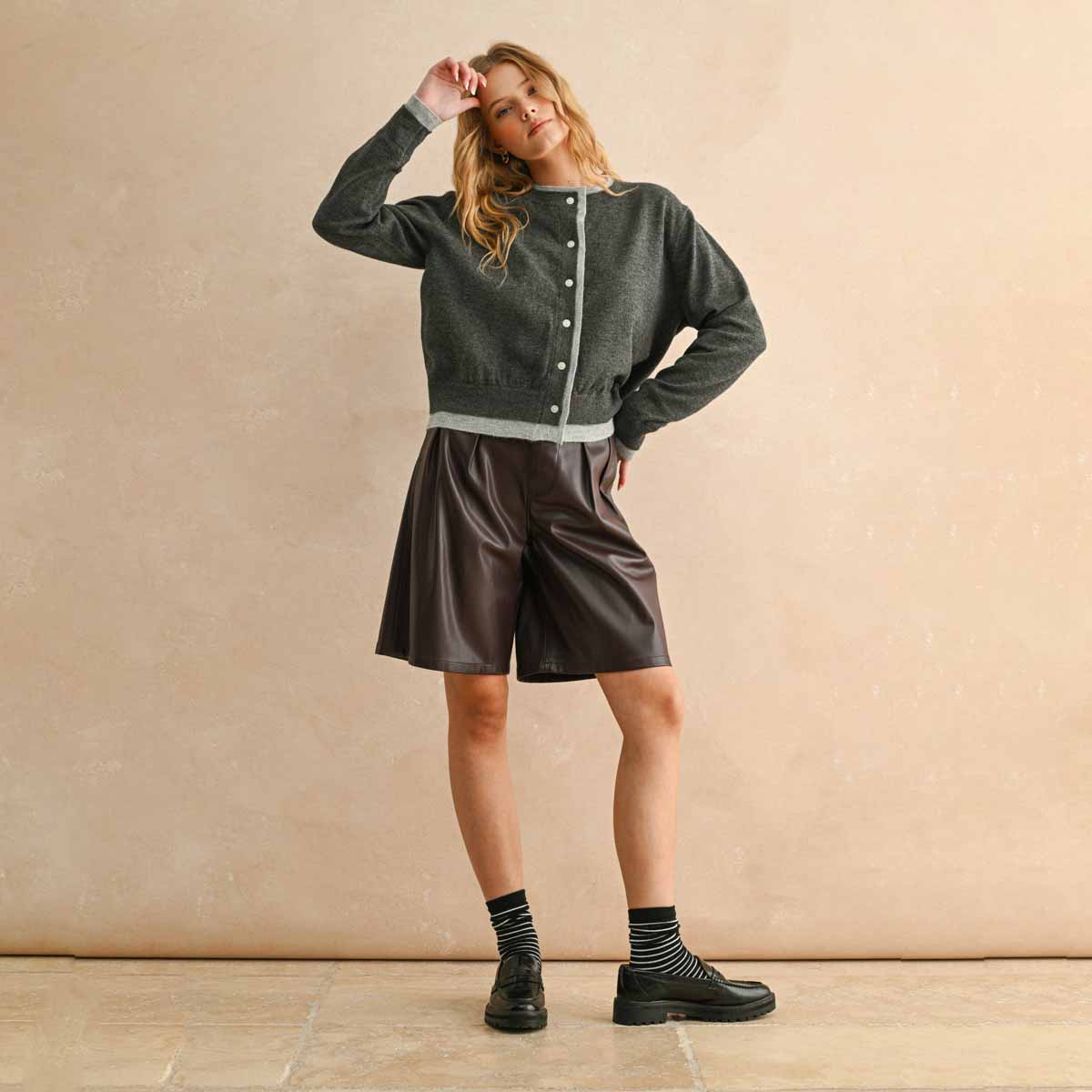 Short Vino de Vinipiel