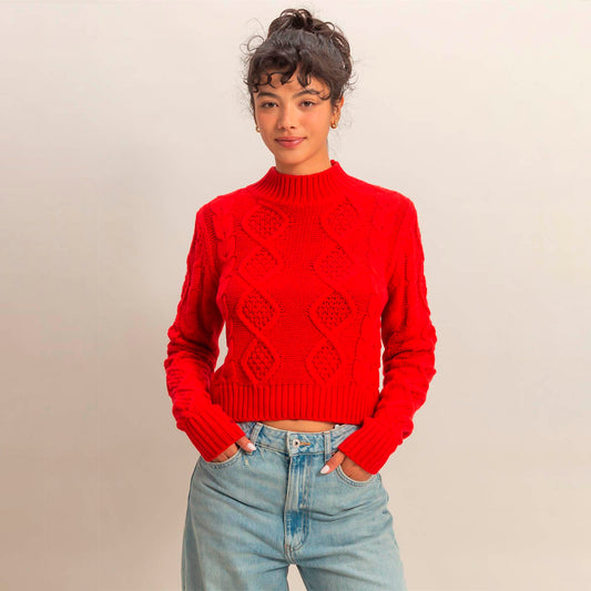 Sueter Rojo de Punto