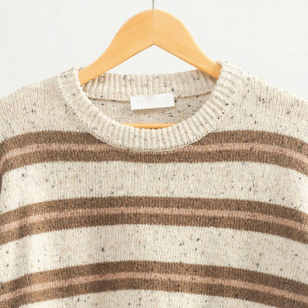 Sueter Beige de Rayas