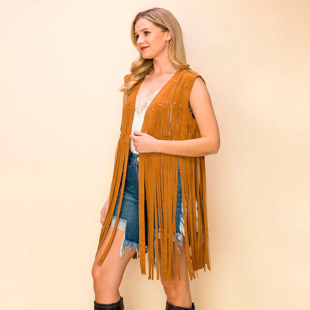 Chaleco Taupe Western