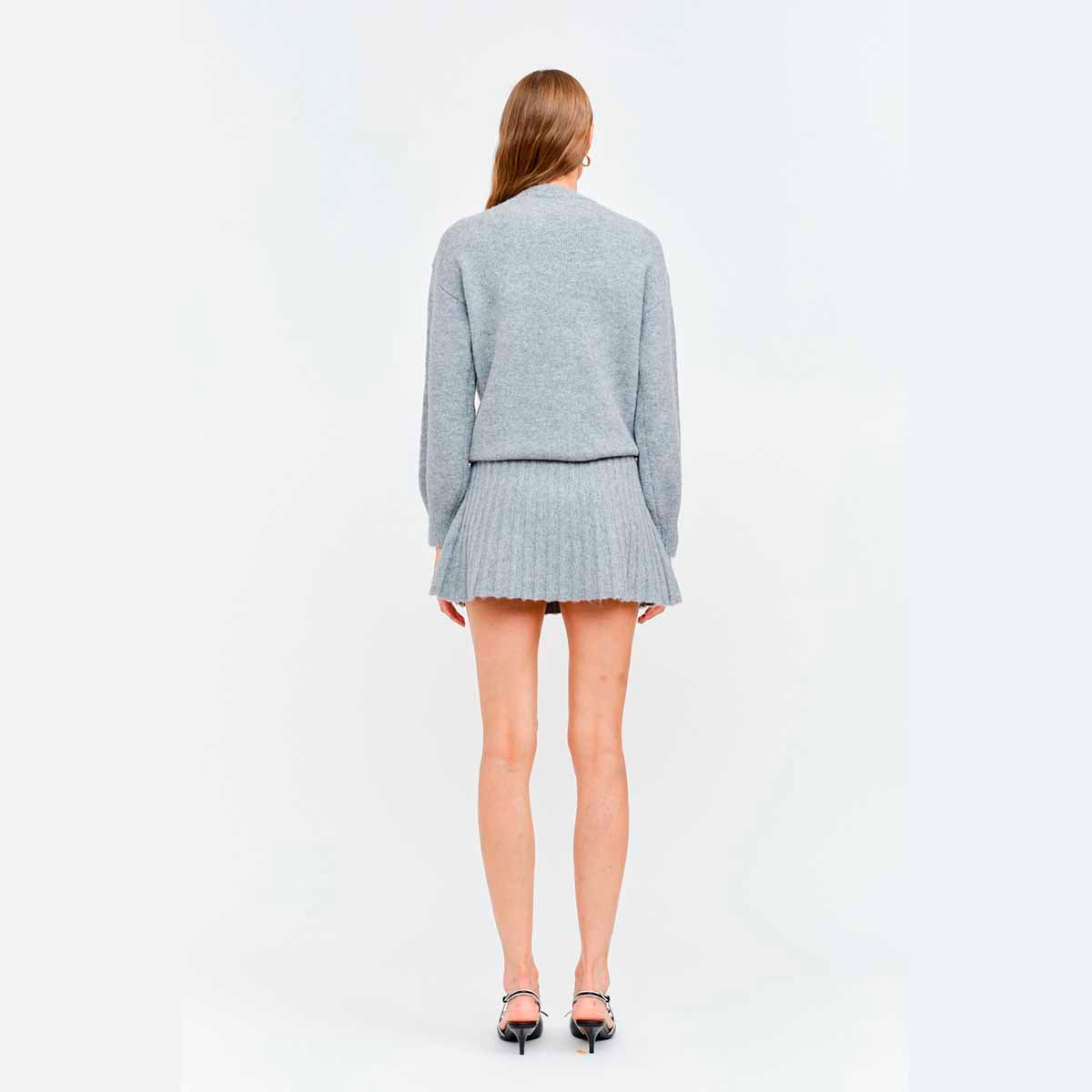 Sueter Gris con Lazos