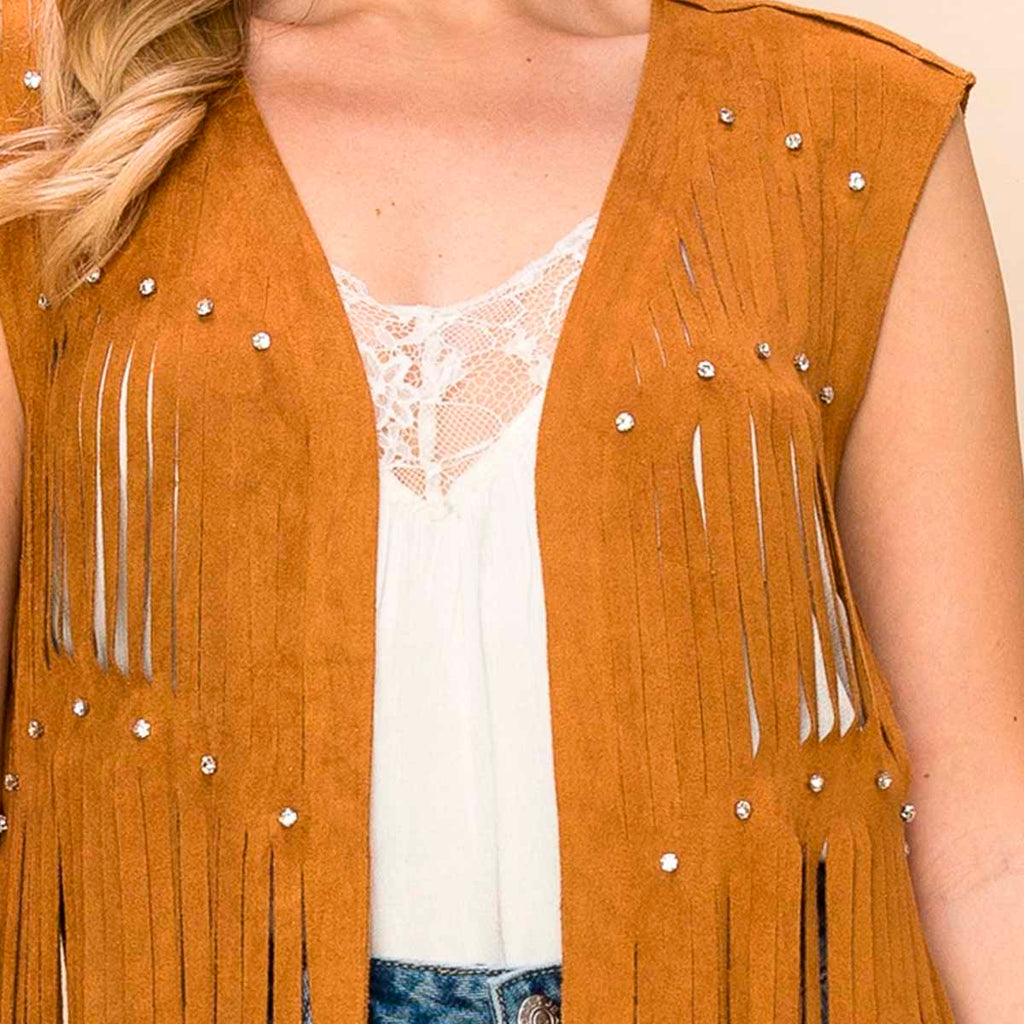 Chaleco Taupe Western