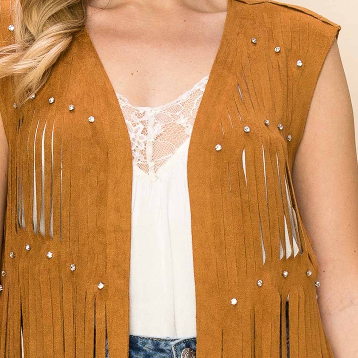 Chaleco Taupe Western