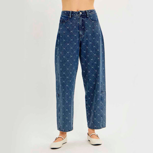 Jeans Azul con Detalles