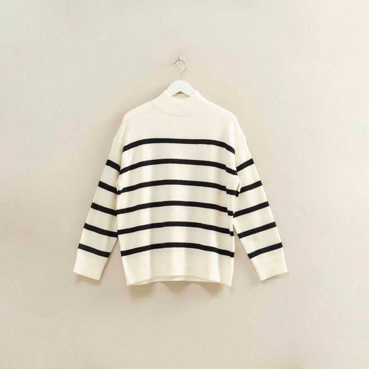 Sueter Blanco de Rayas