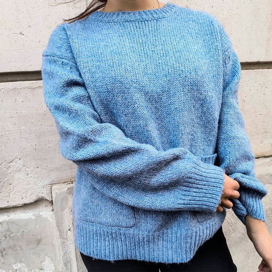 Sueter Azul de Punto