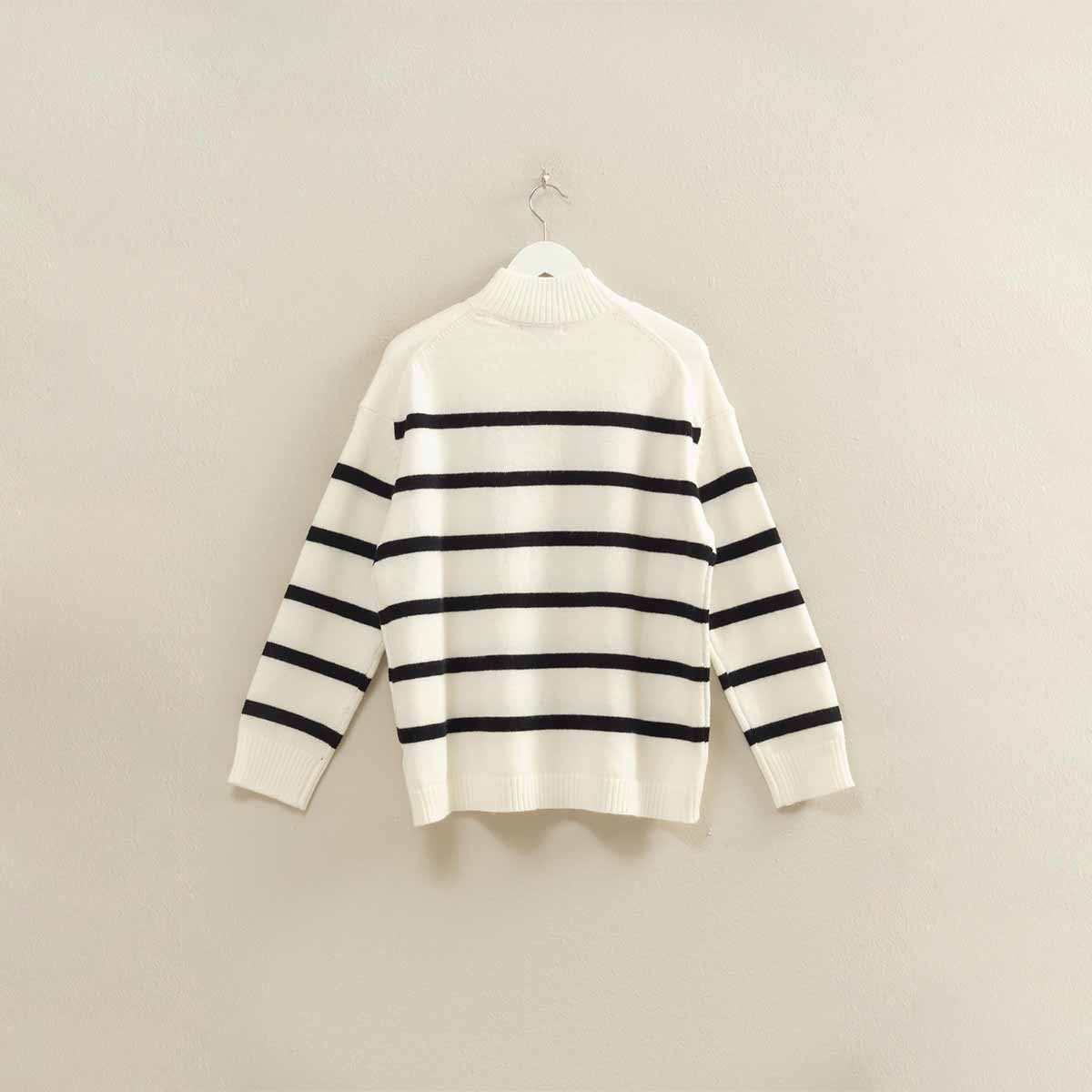 Sueter Blanco de Rayas