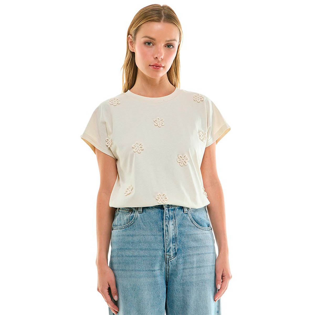 Blusa Beige con Detalles