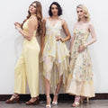 Vestido Amarillo con Estampado