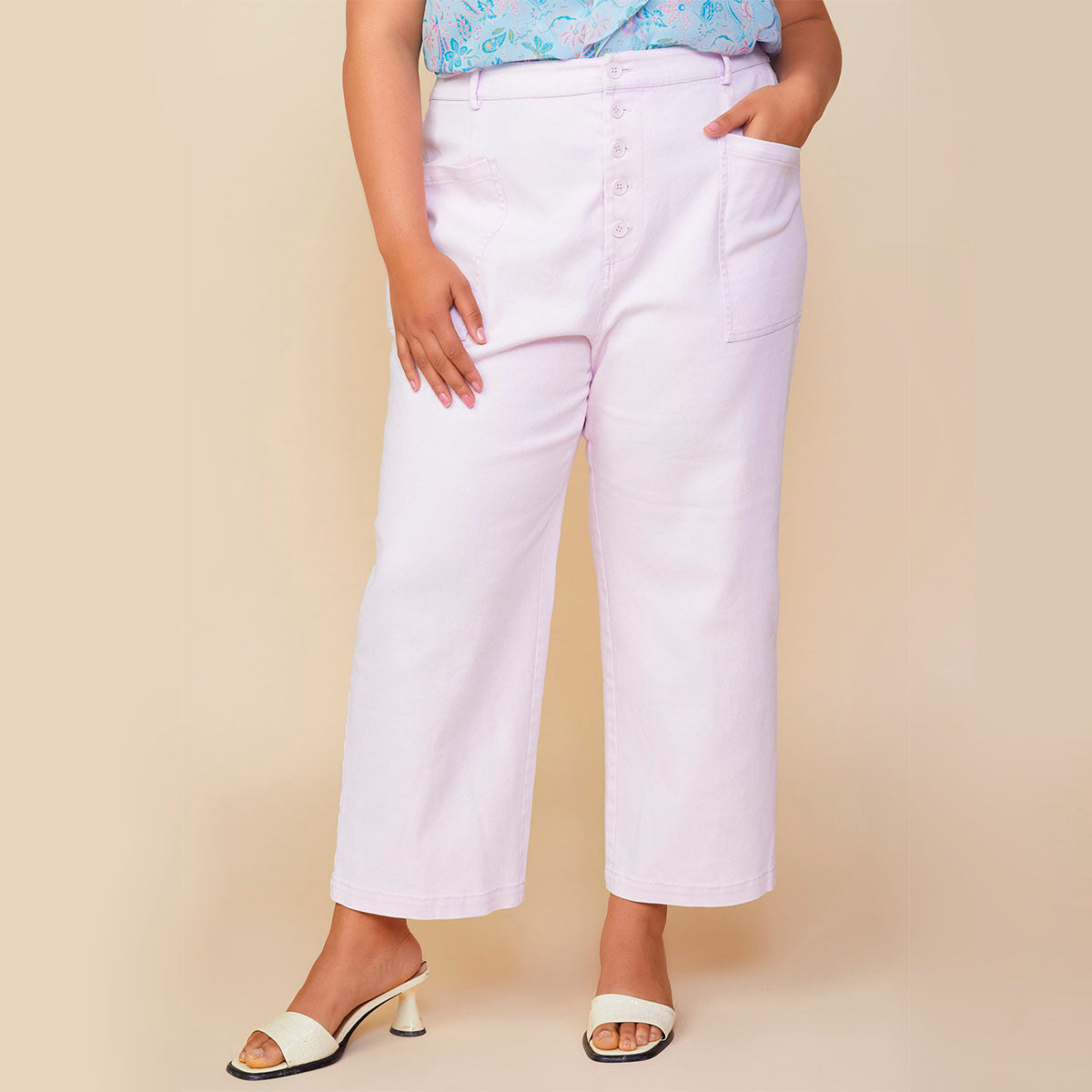 Pantalón Ancho Blanco