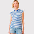 Blusa Azul de Rayas