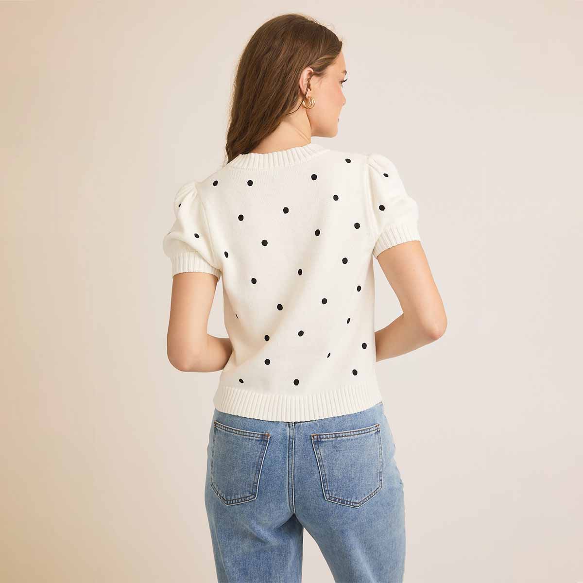 Blusa Blanca con Estampado