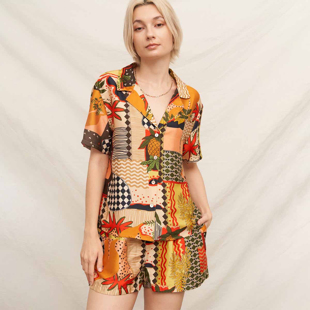 Blusa Multi Manga Corta