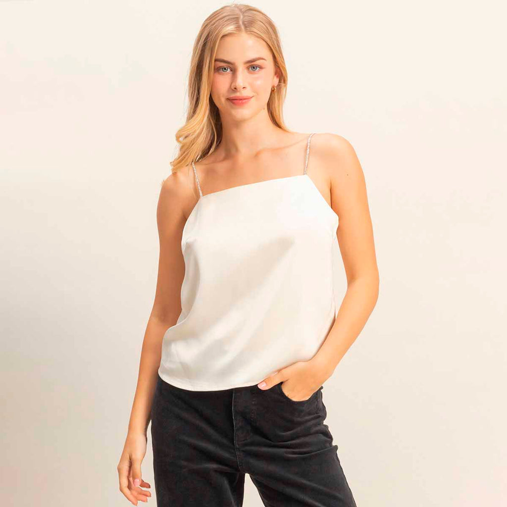 Blusa Beige Satin