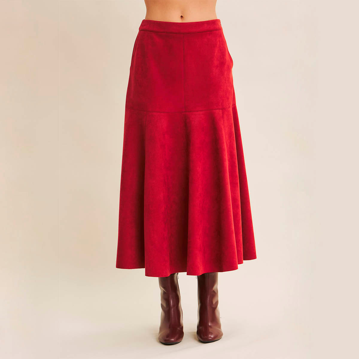 Falda Roja Larga