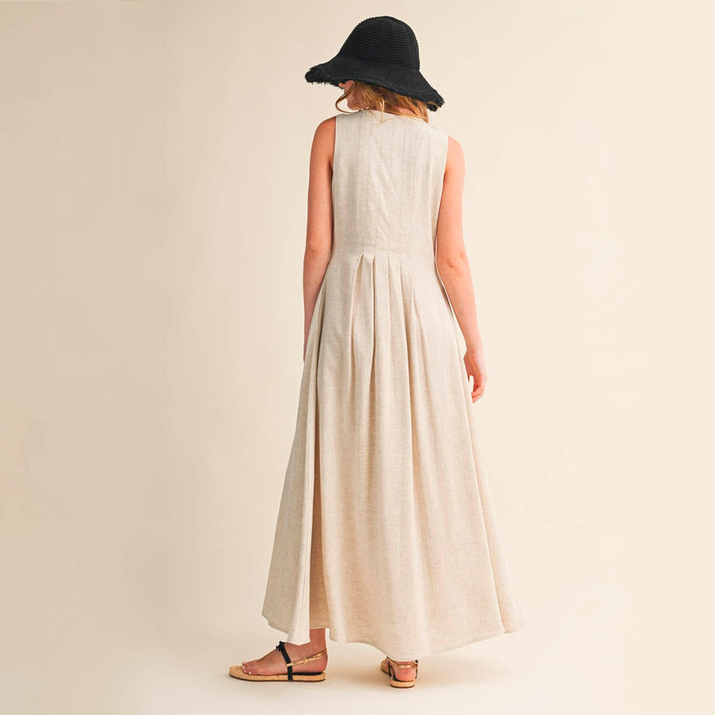 Vestido Beige Largo