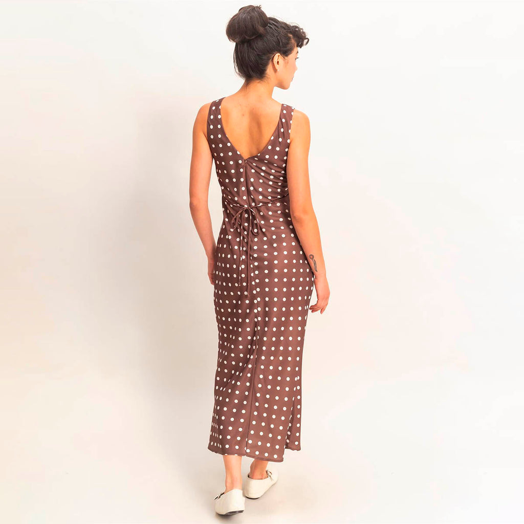 Vestido Cafe con Estampado